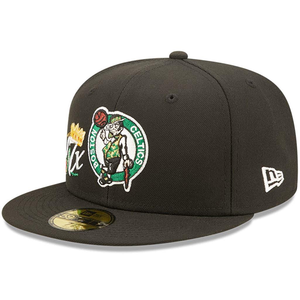 New Era Caps Boston Celtics New Era NBA Crown Champs 59FIFTY Fitted Hat - Black