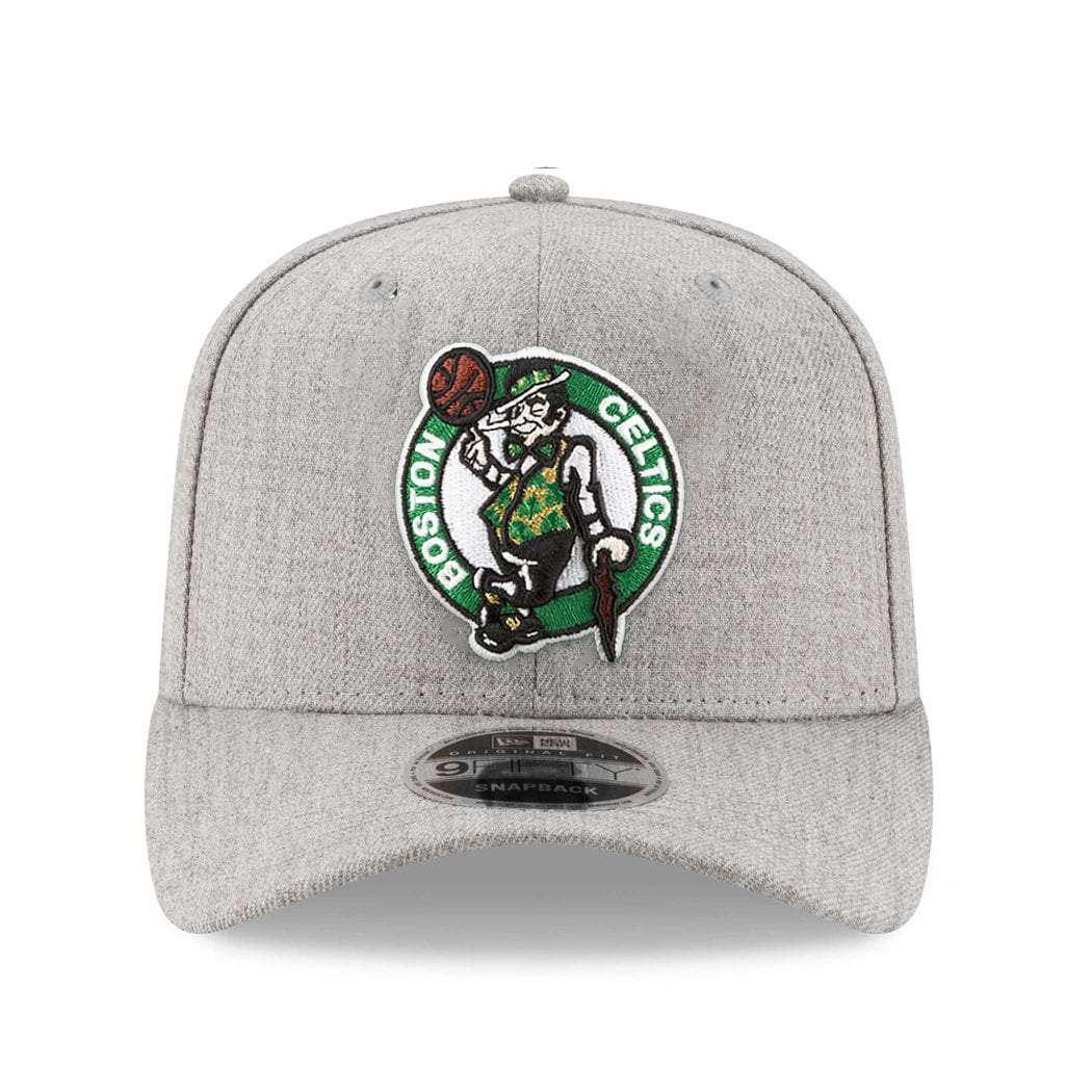 New Era Caps Boston Celtics New Era NBA Heather Drop 9FIFTY Pre-Curved Snapback Hat
