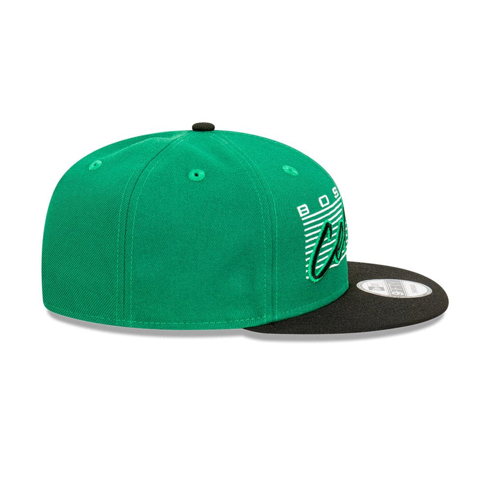 New Era Caps Boston Celtics New Era NBA Retro Script 9FIFTY Snapback Hat - Green