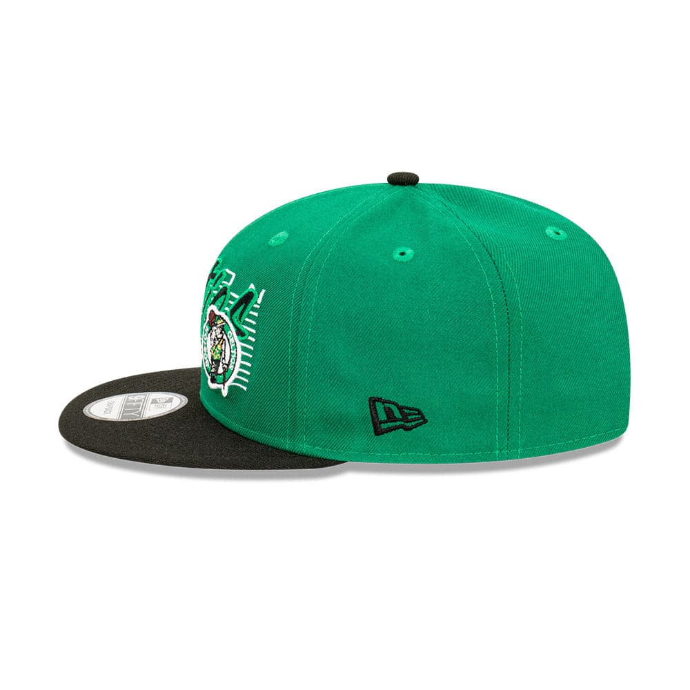 New Era Caps Boston Celtics New Era NBA Retro Script 9FIFTY Snapback Hat - Green