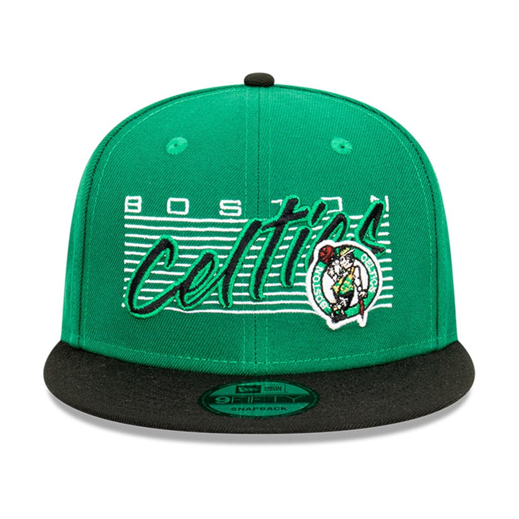 New Era Caps Boston Celtics New Era NBA Retro Script 9FIFTY Snapback Hat - Green