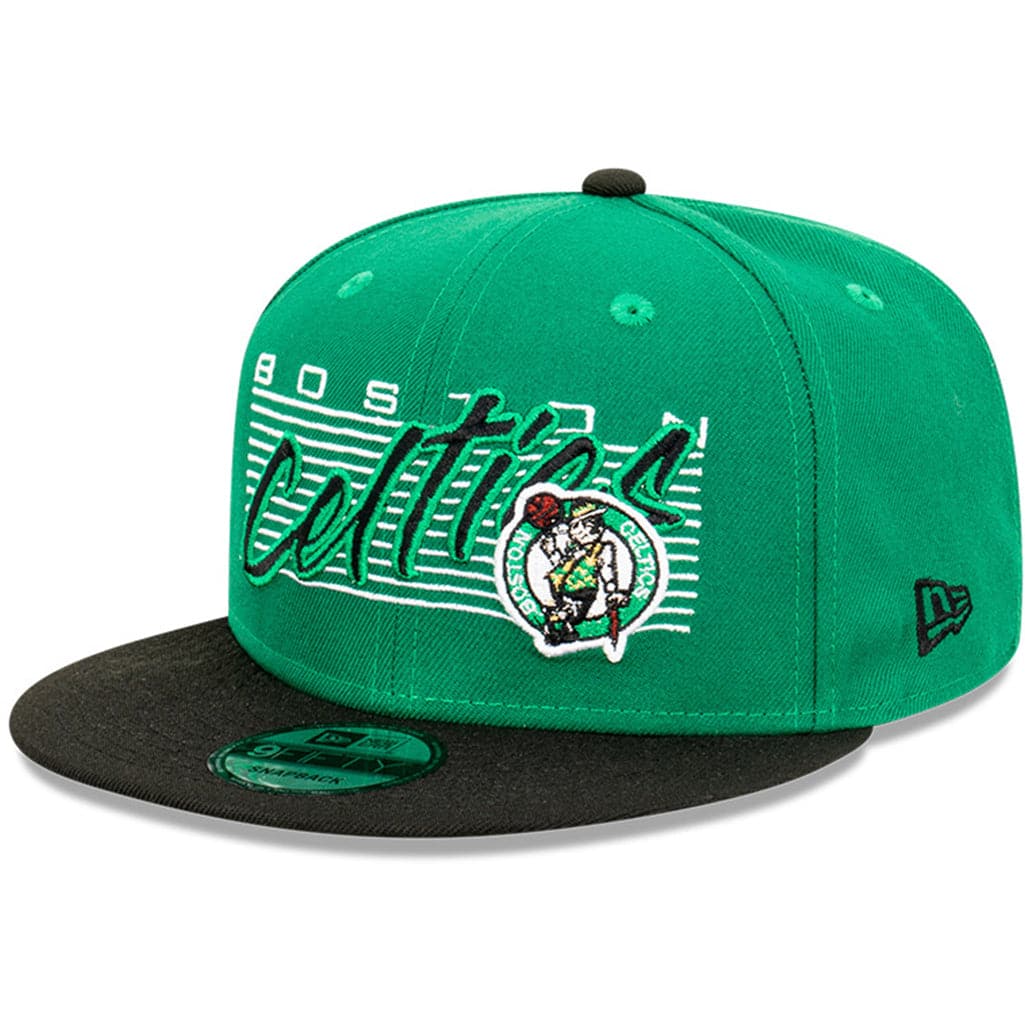 New Era Caps Boston Celtics New Era NBA Retro Script 9FIFTY Snapback Hat - Green