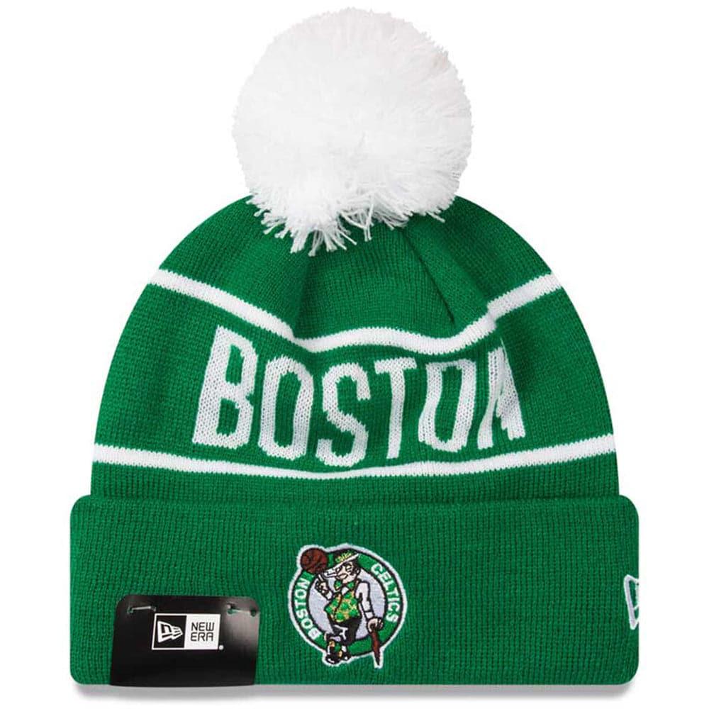 New Era Beanies Boston Celtics New Era NBA Team On Fire Knit Beanie - Green