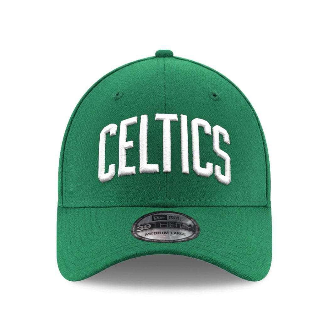 New Era Caps Boston Celtics New Era NBA Wordmark 39THIRTY Curve Hat - Green