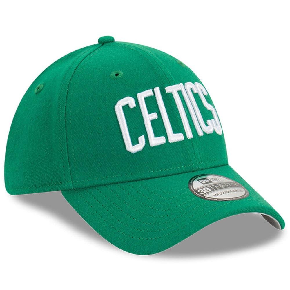 New Era Caps Boston Celtics New Era NBA Wordmark 39THIRTY Stretch Fit Hat - Green
