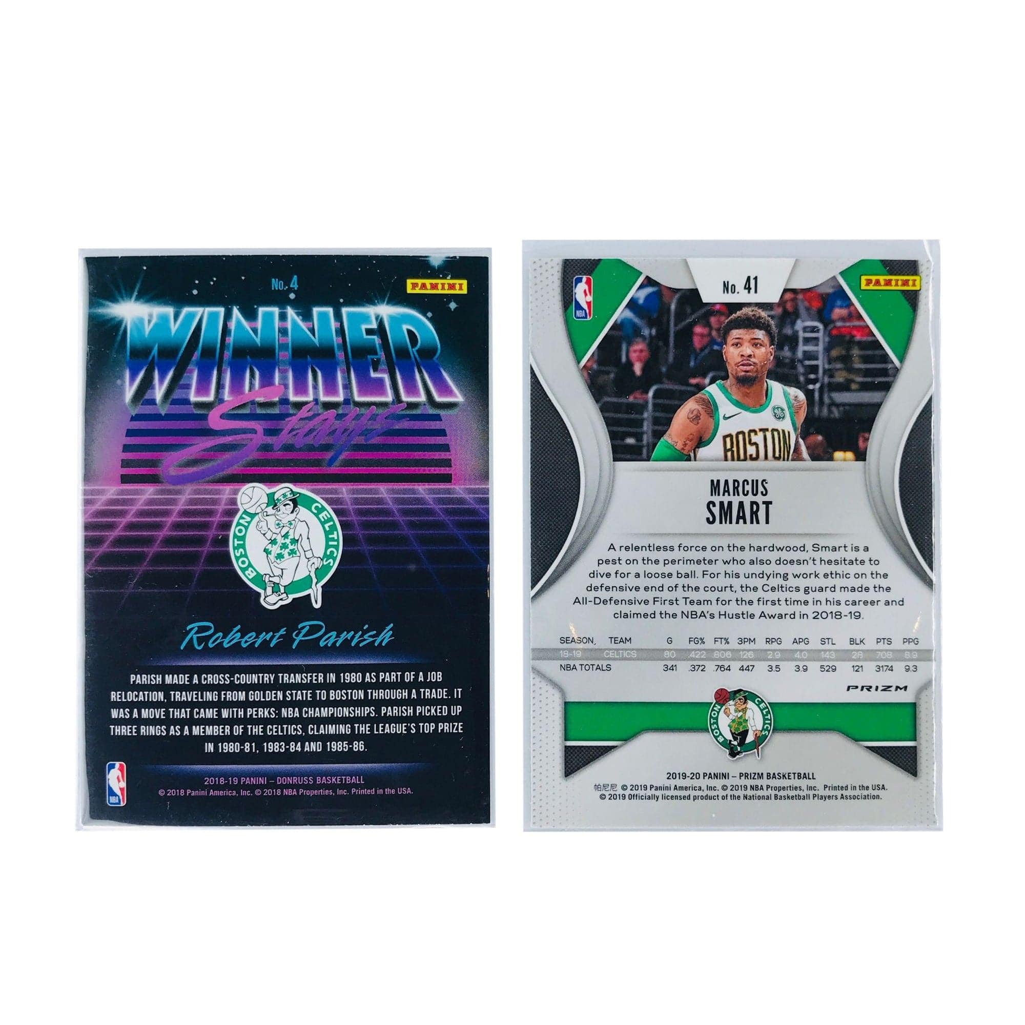 Panini Cards Boston Celtics Panini NBA 2 Green Parallel Card Set