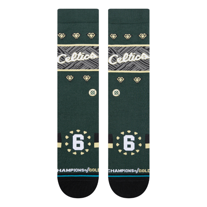 Stance Socks Large (9-12 US) Boston Celtics Stance NBA 22-23 City Edition Crew Socks - Green