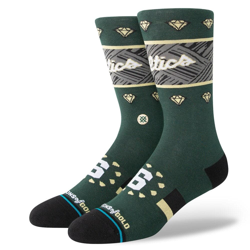 Stance Socks Large (9-12 US) Boston Celtics Stance NBA 22-23 City Edition Crew Socks - Green
