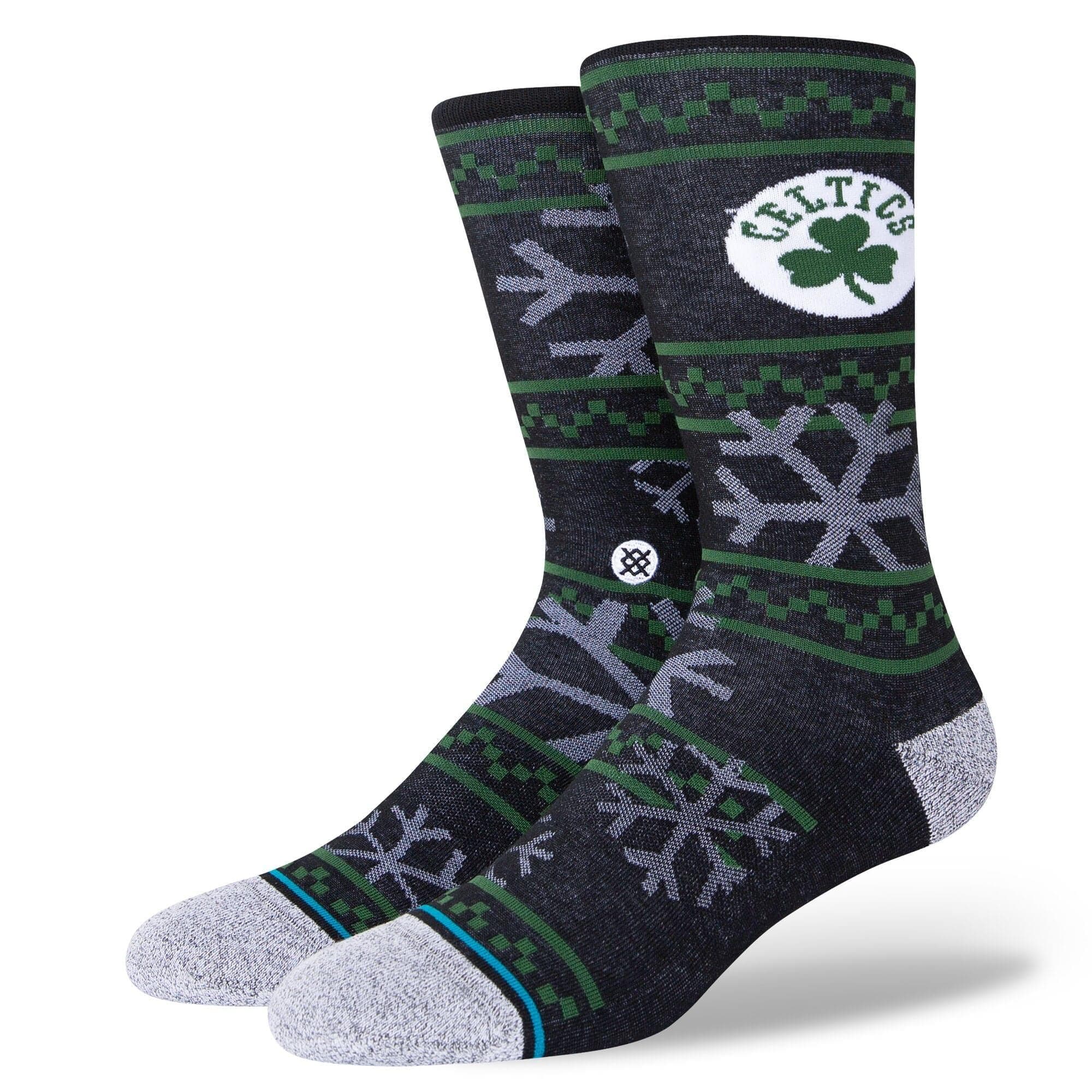 Stance Socks Large (9-12 US) Boston Celtics Stance NBA Team Frosted Crew Socks - Black