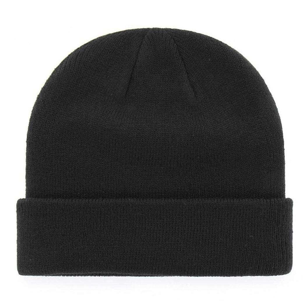 47 Brand Beanies Boston Red Sox '47 MLB Black On Black Raised Cuff Knit Beanie