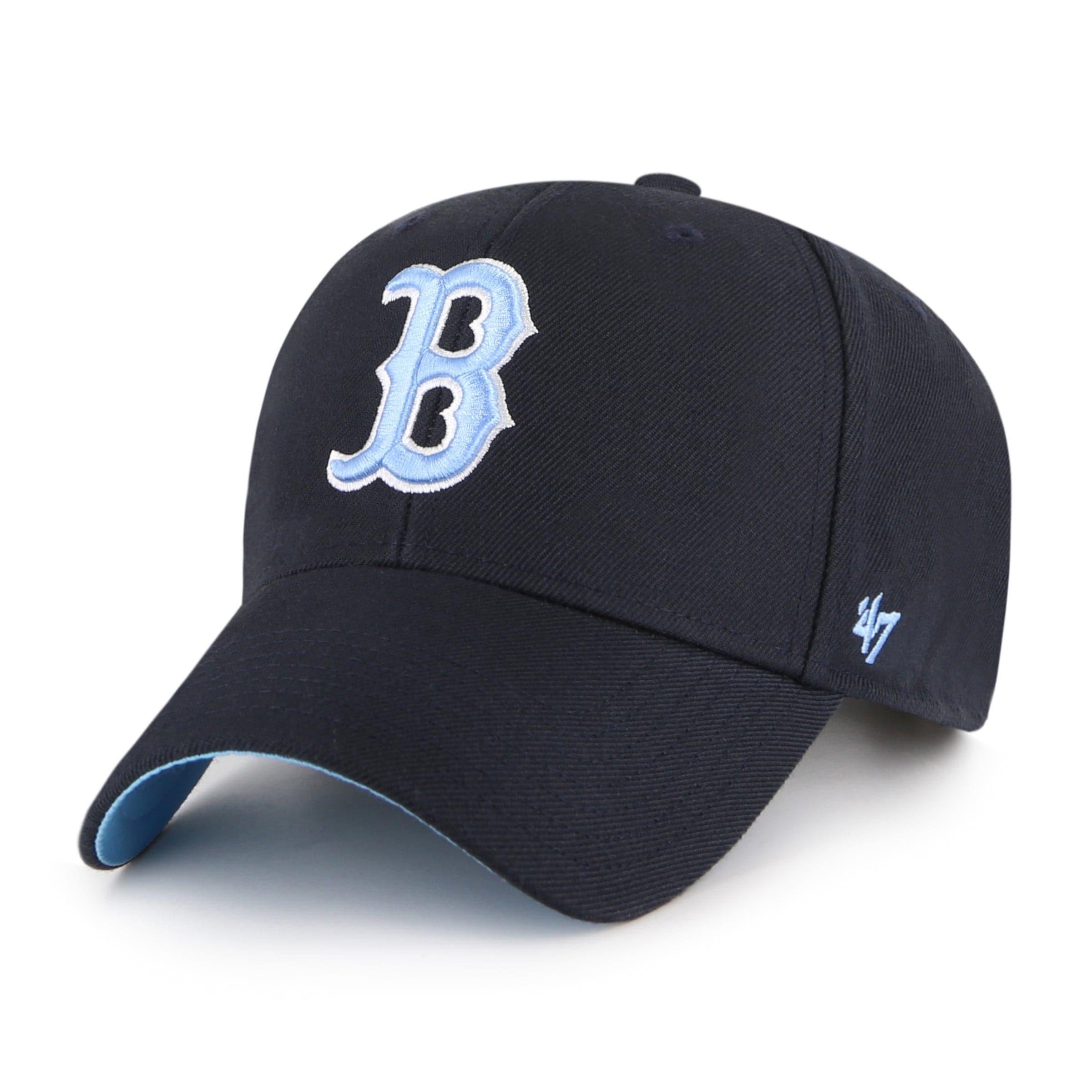 47 Brand Caps Boston Red Sox '47 MLB Blue World Series Patch MVP Snapback Hat - Navy