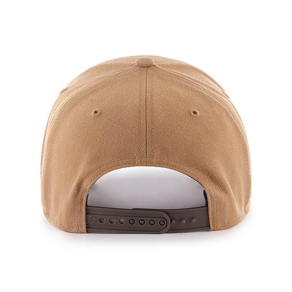 47 Brand Caps Boston Red Sox '47 MLB Monochrome Logo MVP DT Snapback Hat - Camel