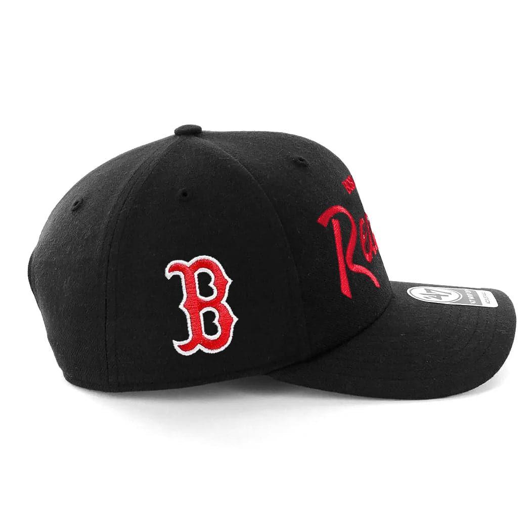 47 Brand Caps Boston Red Sox ‘47 MLB Replica Script MVP DP Pre-Curved Snapback Hat - Black