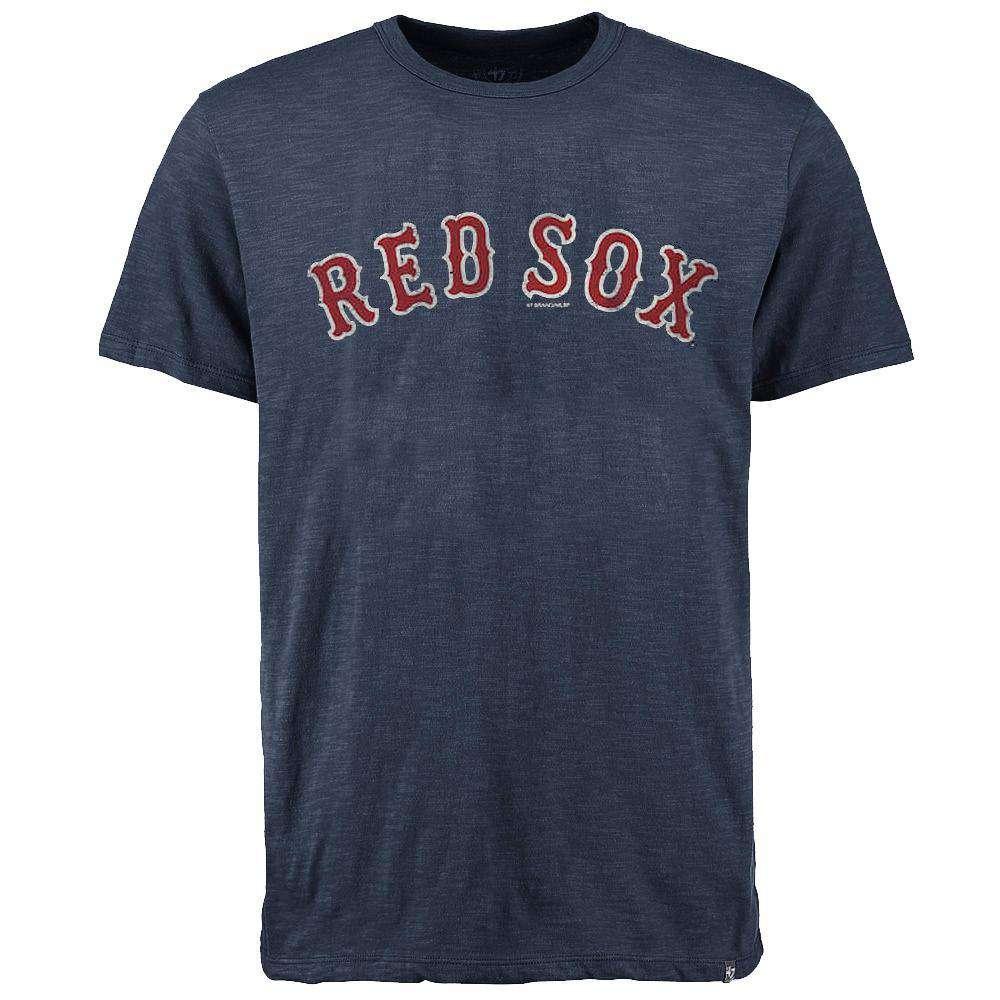47 Brand T-Shirts L Boston Red Sox '47 MLB Scrum Logo T-Shirt - Navy