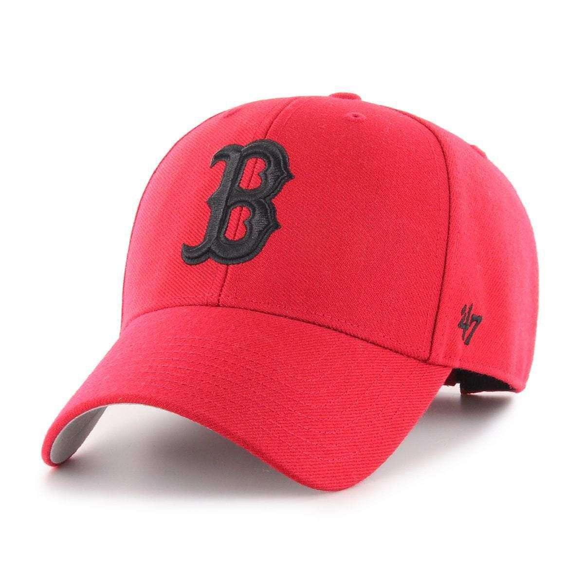 47 Brand Caps Boston Red Sox '47 MLB Tonal MVP Snapback Curve Hat - Red