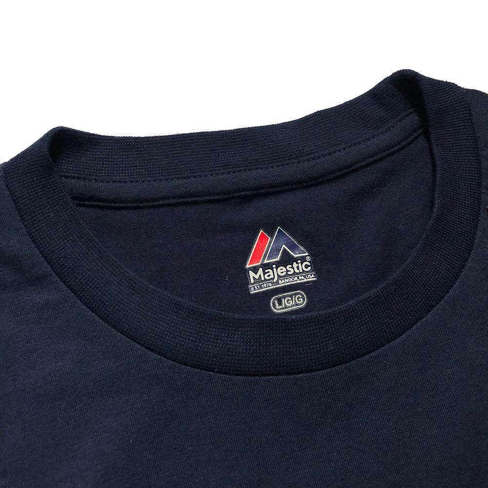 Majestic Athletic T-Shirts Boston Red Sox Majestic MLB Authentic Team Drive T-Shirt - Navy