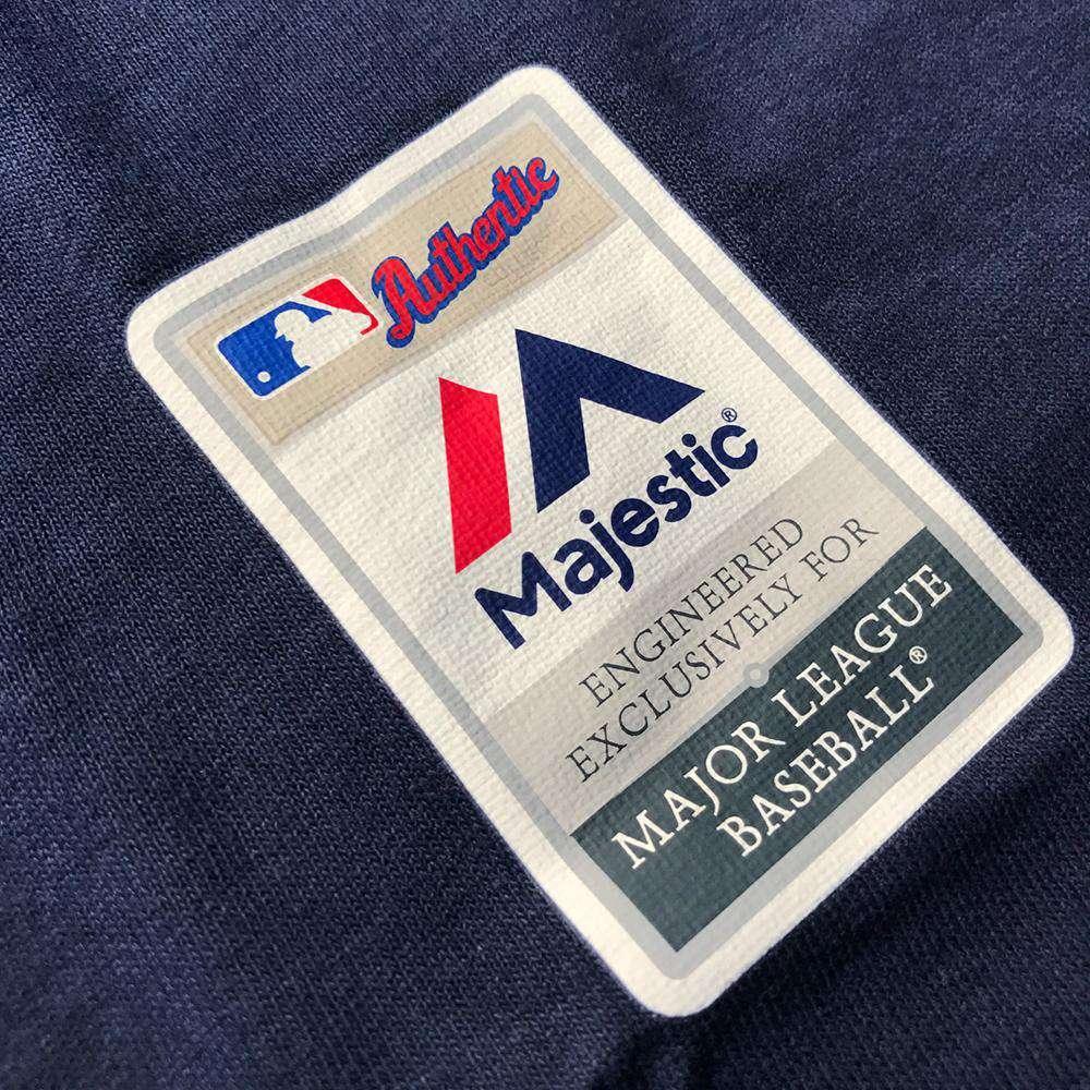 Majestic Athletic T-Shirts Boston Red Sox Majestic MLB Authentic Team Drive T-Shirt - Navy