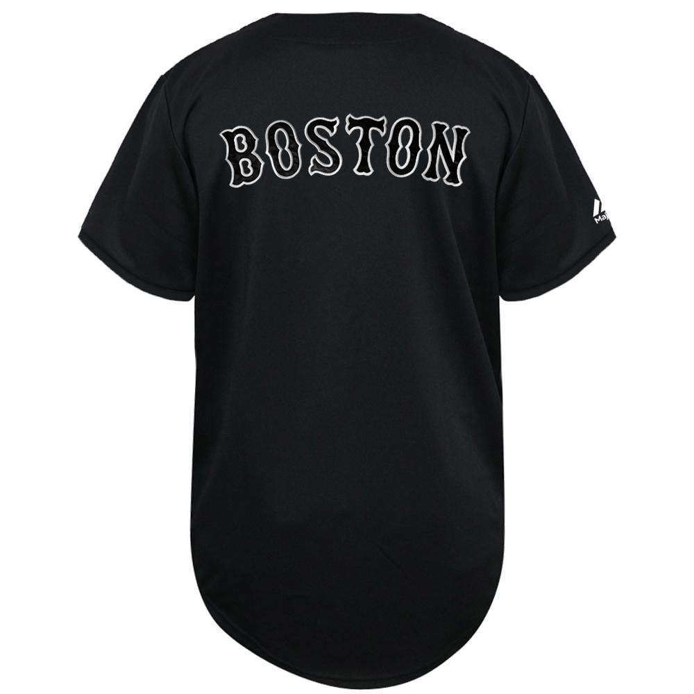 Majestic Athletic Jerseys Boston Red Sox Majestic MLB Black & White Replica Jersey