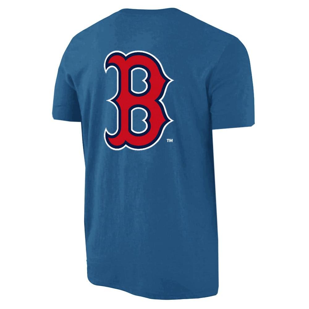 Majestic Athletic T-Shirts Boston Red Sox Majestic MLB Jeaner Logo T-Shirt - Faience Blue