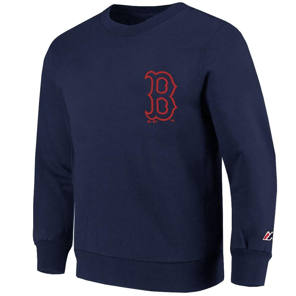 Majestic Athletic Jumpers Boston Red Sox Majestic MLB Pattison Crew Jumper - Navy