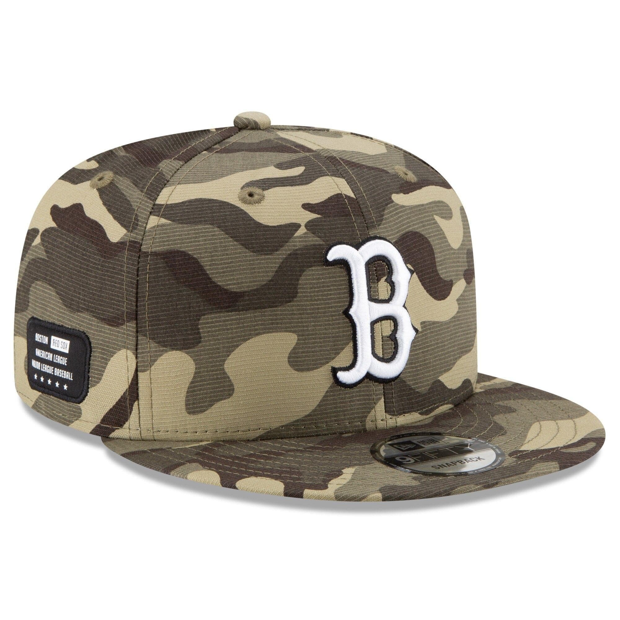 New Era Caps Boston Red Sox New Era MLB 2021 Armed Forces 9FIFTY Snapback Hat - Camo