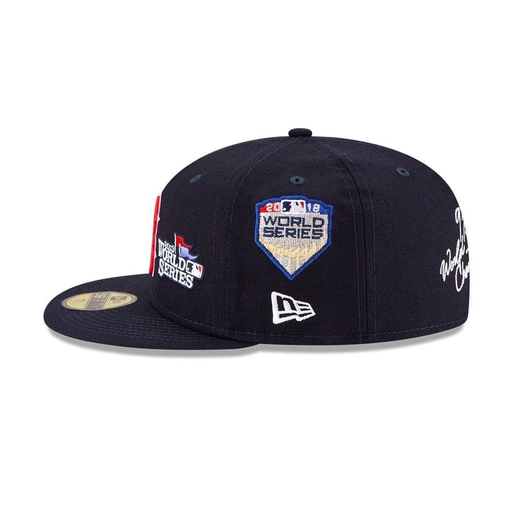 New Era Caps Boston Red Sox New Era MLB Champions Patch 59FIFTY Fitted Hat - Navy