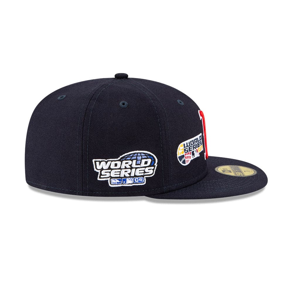 New Era Caps Boston Red Sox New Era MLB Champions Patch 59FIFTY Fitted Hat - Navy