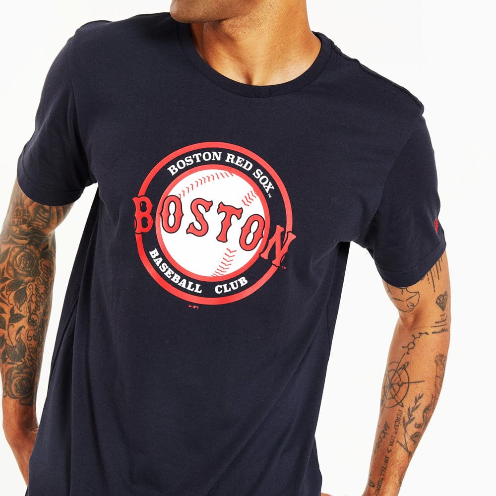 New Era T-Shirts Boston Red Sox New Era MLB Circle Ball T-Shirt - Navy