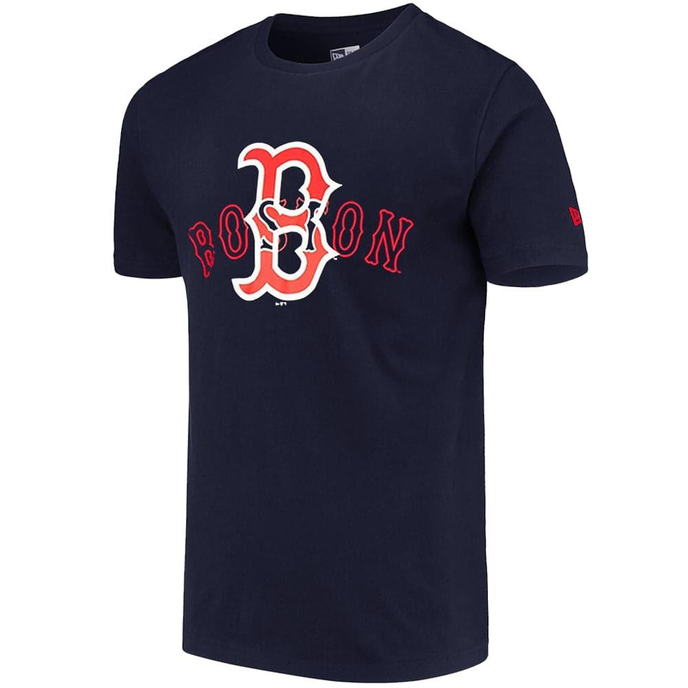 New Era T-Shirts Boston Red Sox New Era MLB Script Thru T-Shirt - Navy