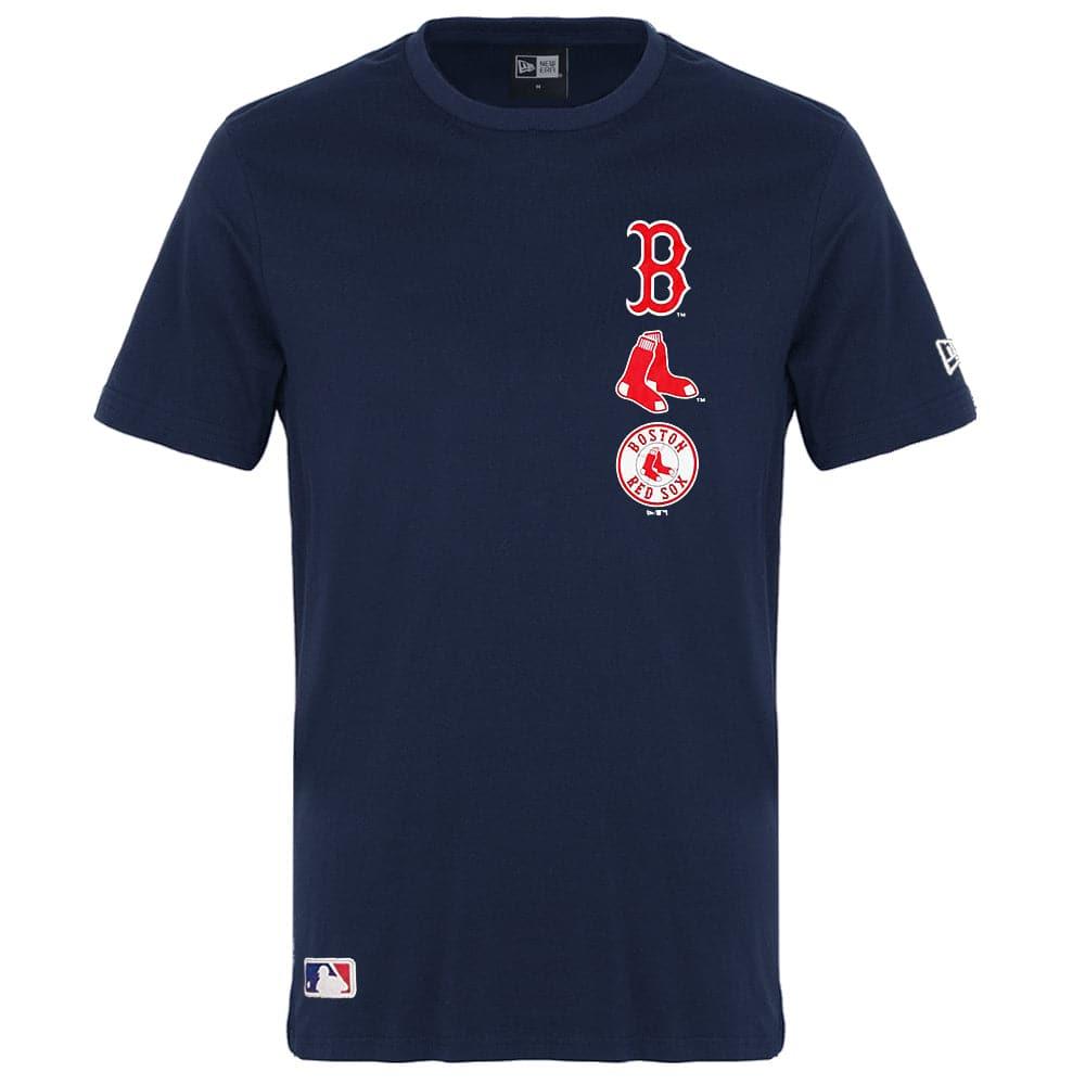 New Era T-Shirts Boston Red Sox New Era MLB Team Stack T-Shirt - Navy