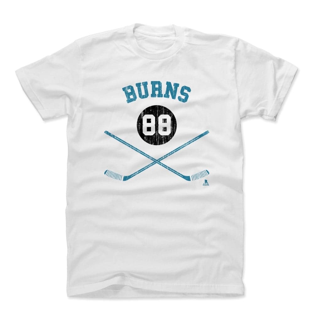 500 Level T-Shirts Brent Burns San Jose Sharks 500 Level NHL Sticks T-Shirt - White