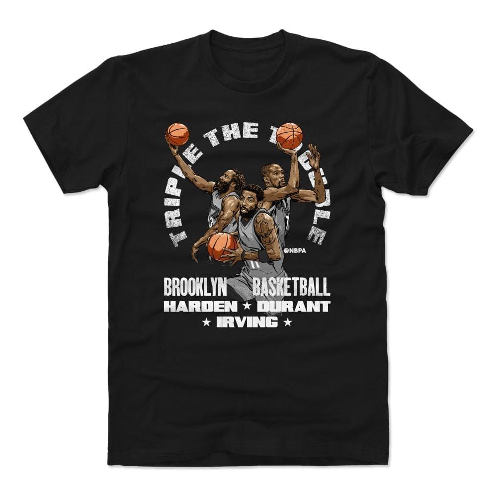 500 Level T-Shirts Brooklyn Nets 500 Level NBA Trio Trouble T-Shirt - Black