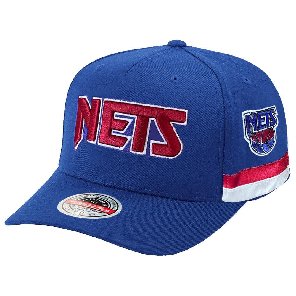Mitchell And Ness Caps Brooklyn Nets Mitchell & Ness NBA Short Hook Classic Red Snapback Hat - Blue
