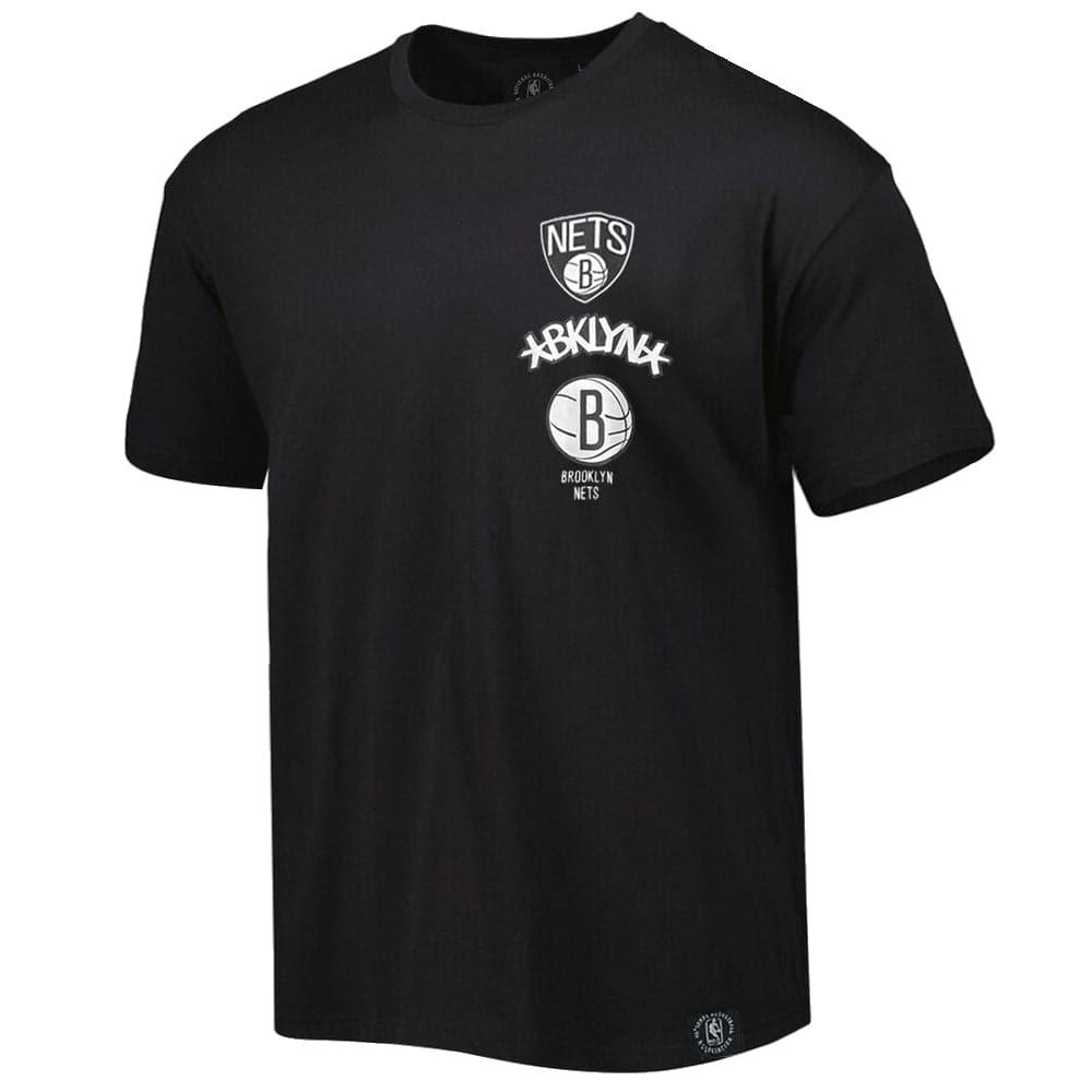 NBA Essentials T-Shirts Brooklyn Nets NBA Essentials Flagstaff Vintage T-Shirt - Black