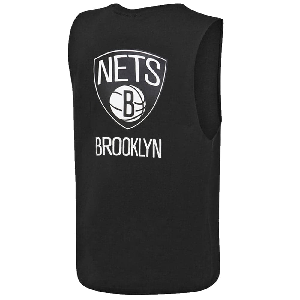 NBA Essentials T-Shirts Brooklyn Nets NBA Essentials Flip/Flip Muscle Tank - Black