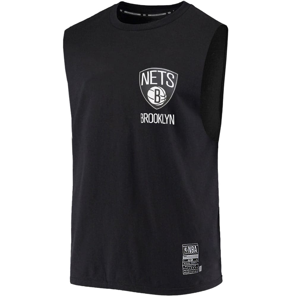 NBA Essentials T-Shirts Brooklyn Nets NBA Essentials Flip/Flip Muscle Tank - Black