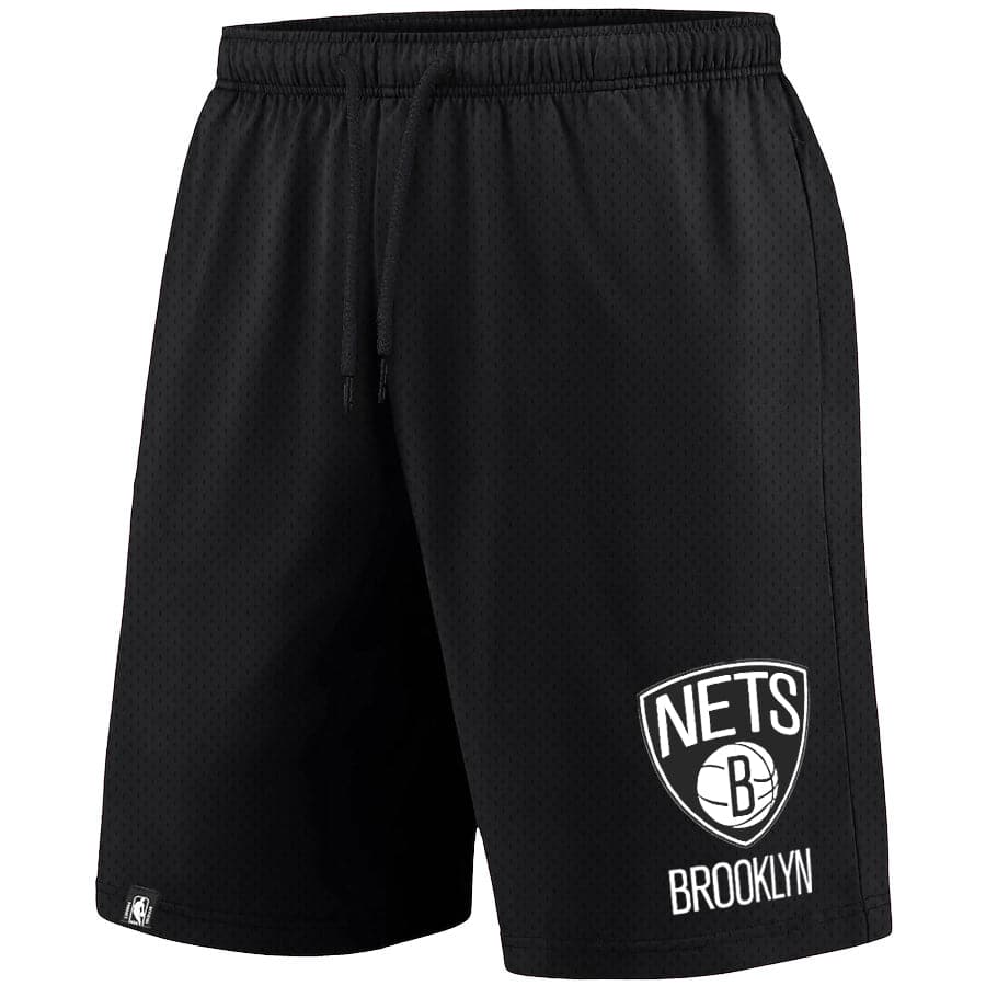 NBA Essentials Shorts Brooklyn Nets NBA Essentials Team Logo Mesh Shorts - Black