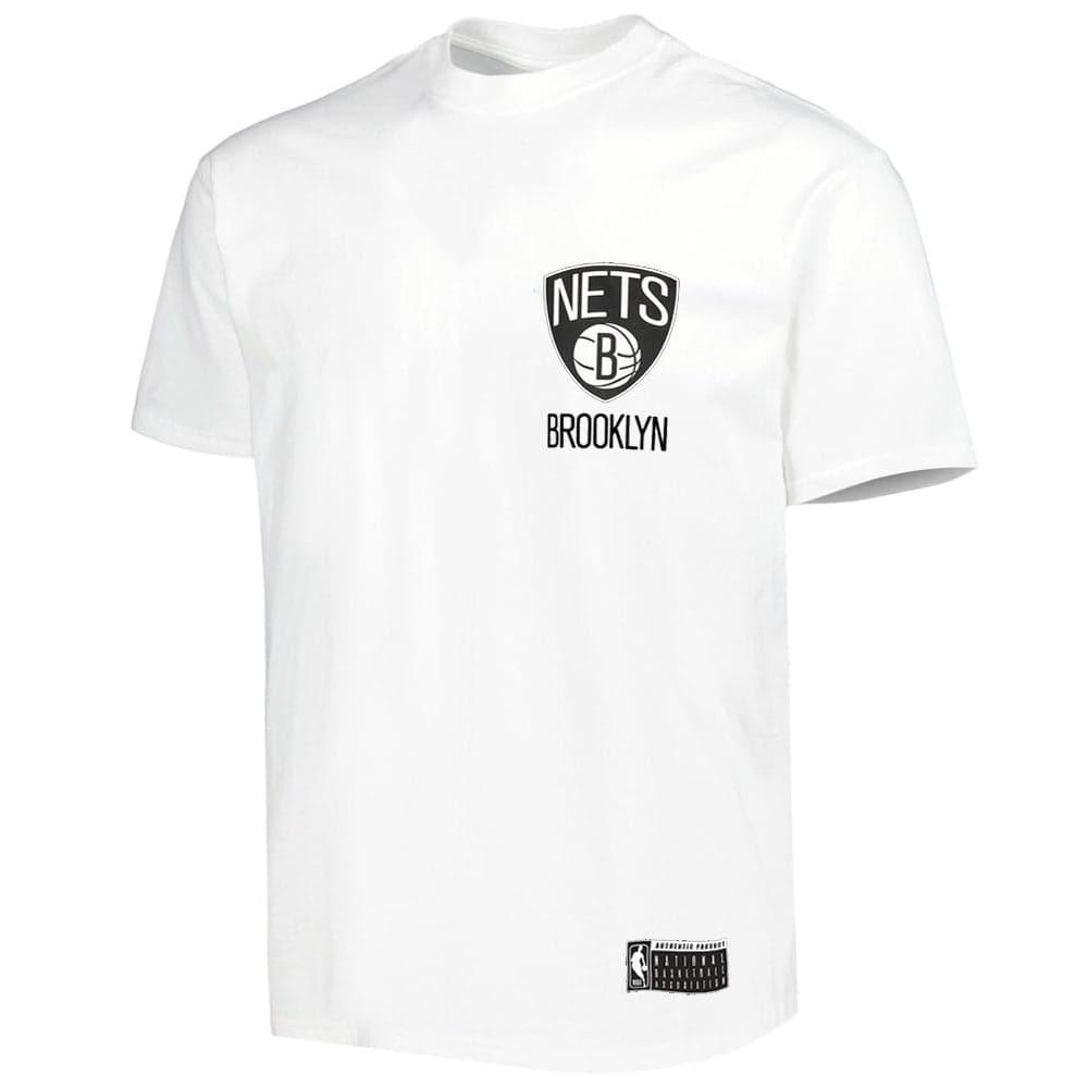 NBA Essentials T-Shirts Brooklyn Nets NBA Essentials Team Logo Repeat T-Shirt - White