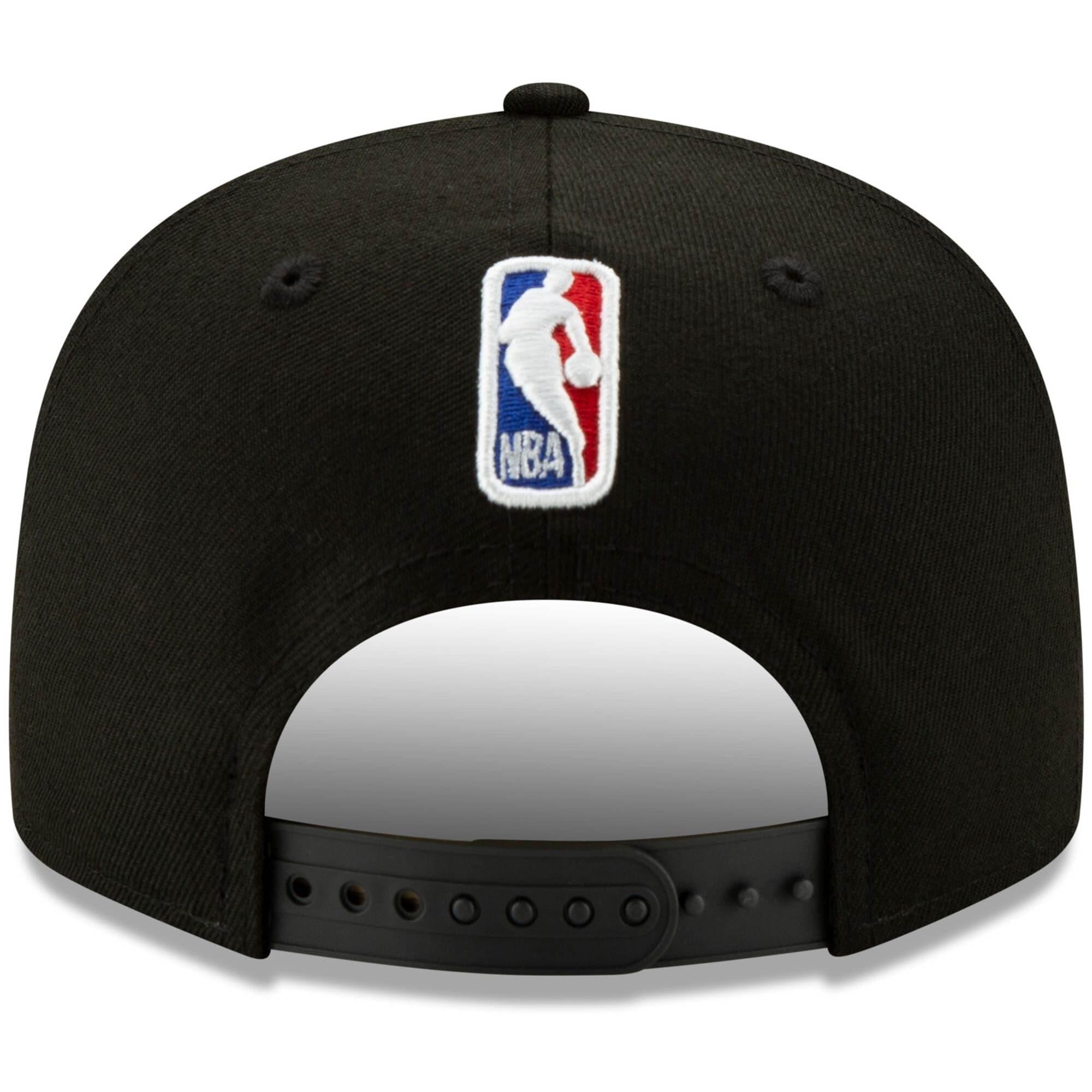 New Era Caps Brooklyn Nets New Era NBA 2020 Back Half 9FIFTY Snapback Hat - Black