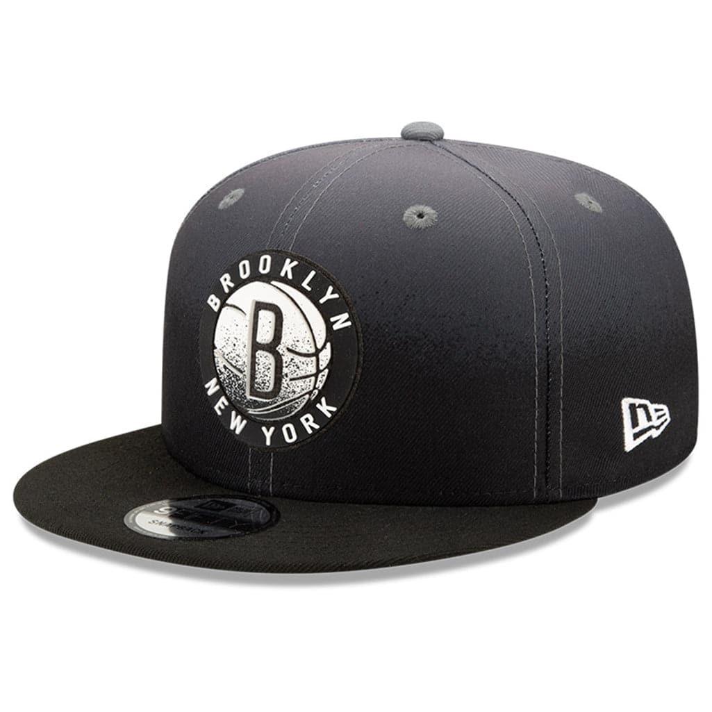 New Era Caps Brooklyn Nets New Era NBA 2021 Back Half 9FIFTY Snapback Hat - Black
