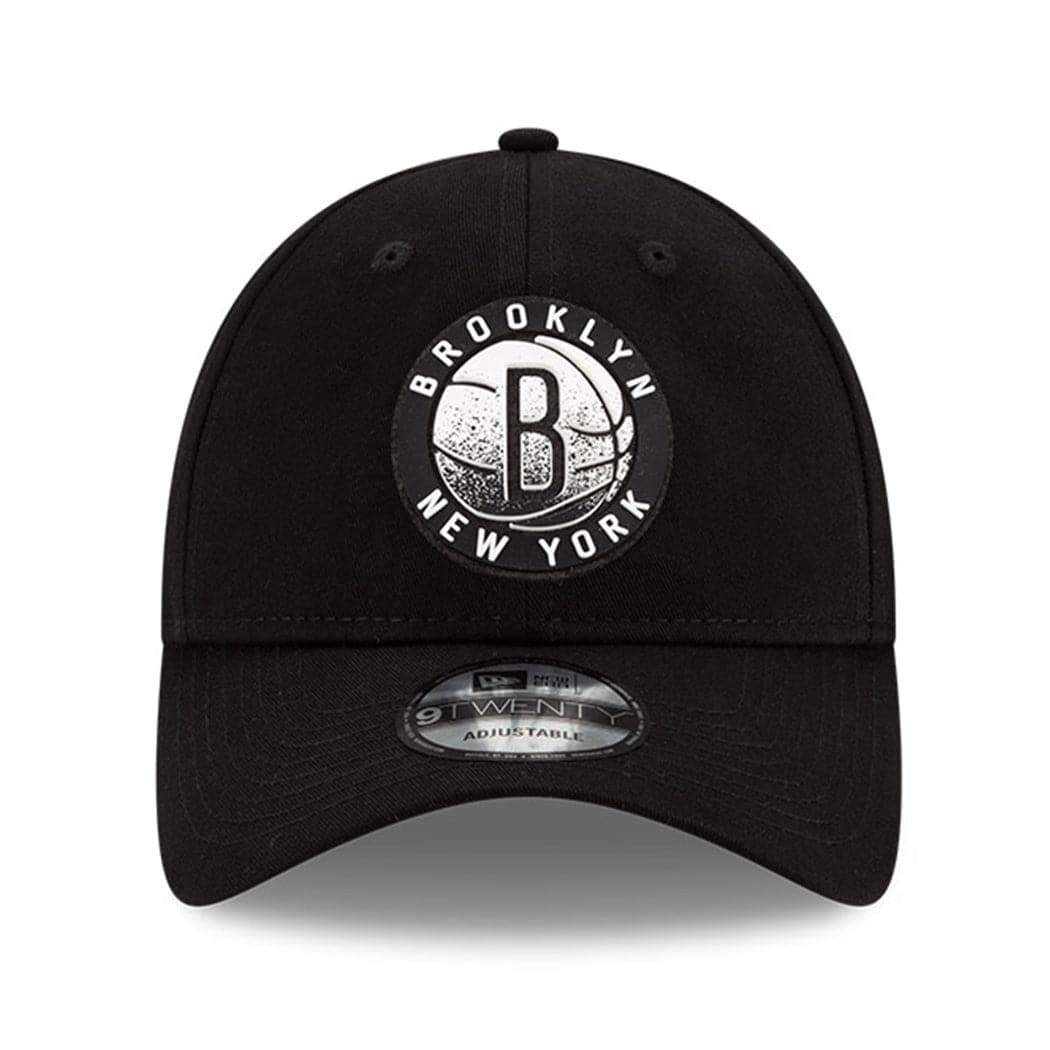 New Era Caps Brooklyn Nets New Era NBA 2021 Back Half 9TWENTY Curved Hat - Black