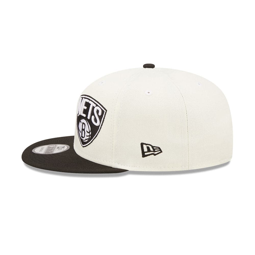 New Era Caps Brooklyn Nets New Era NBA 2022 Draft 9FIFTY Snapback Hat - Cream