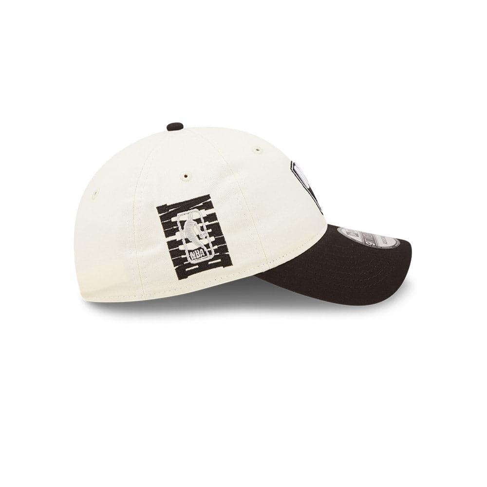 New Era Caps Brooklyn Nets New Era NBA 2022 Draft 9TWENTY Strapback Hat - Cream