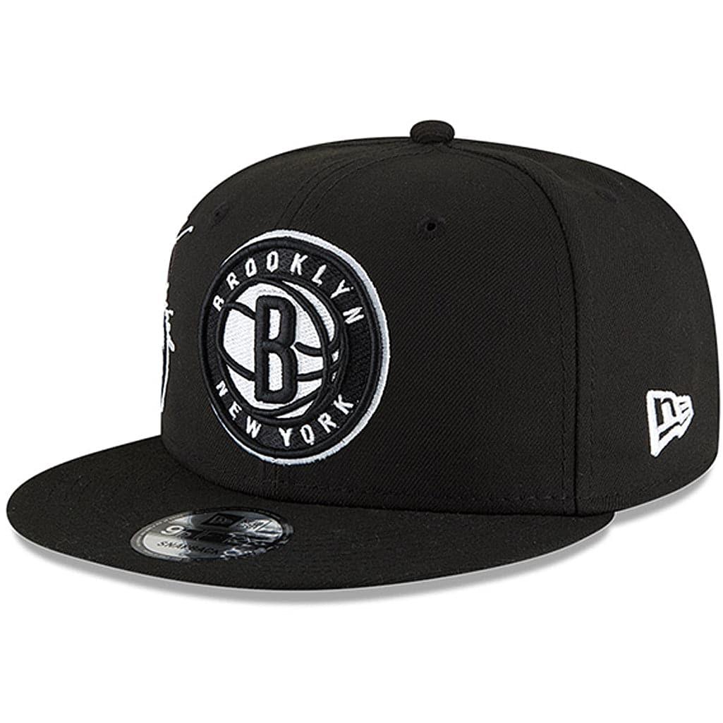 New Era Caps Brooklyn Nets New Era NBA 21-22 Back Half 9FIFTY Snapback Hat - Black