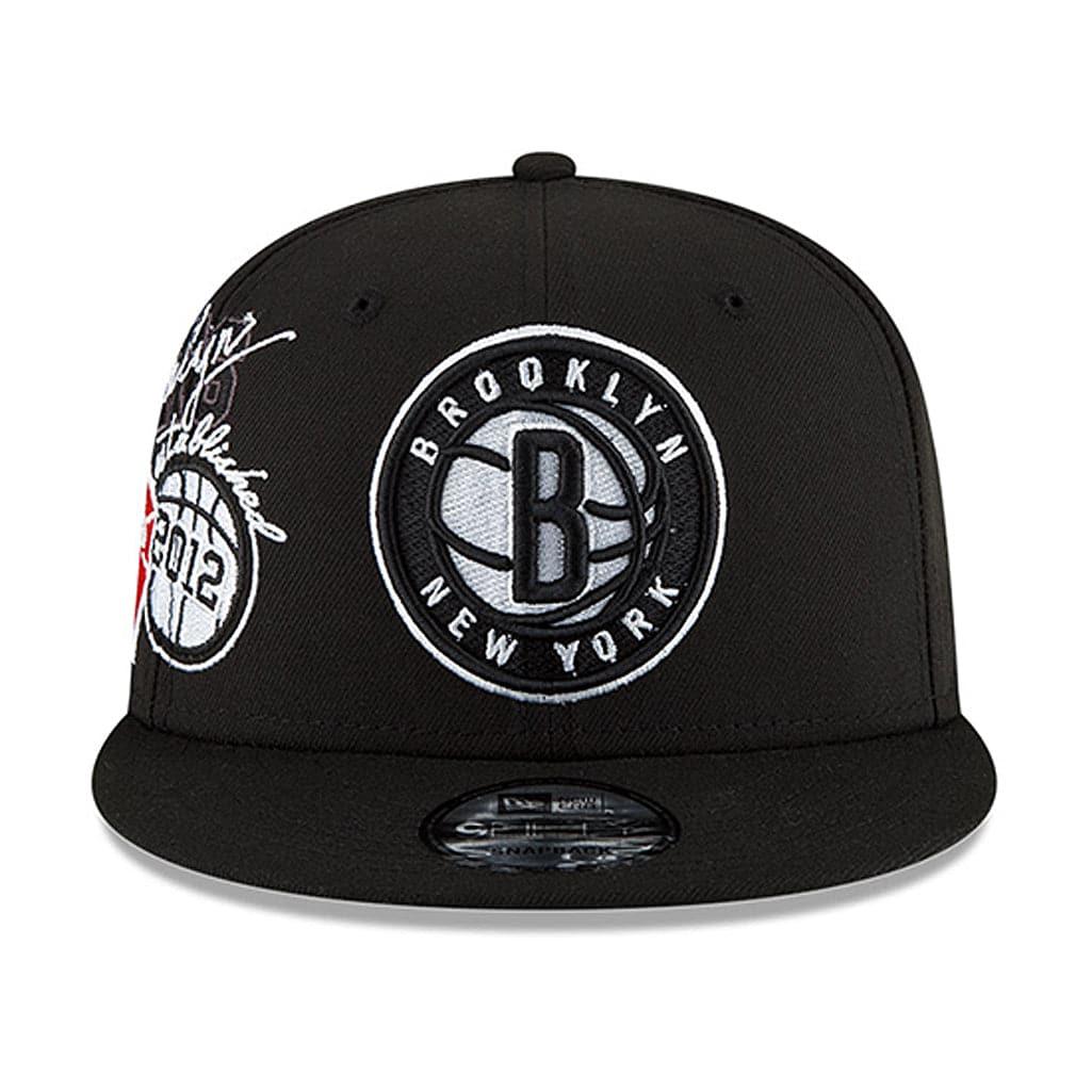 New Era Caps Brooklyn Nets New Era NBA 21-22 Back Half 9FIFTY Snapback Hat - Black