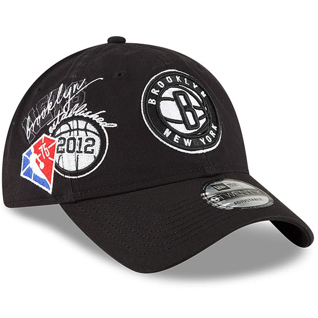 New Era Caps Brooklyn Nets New Era NBA 21-22 Back Half 9TWENTY Hat - Black