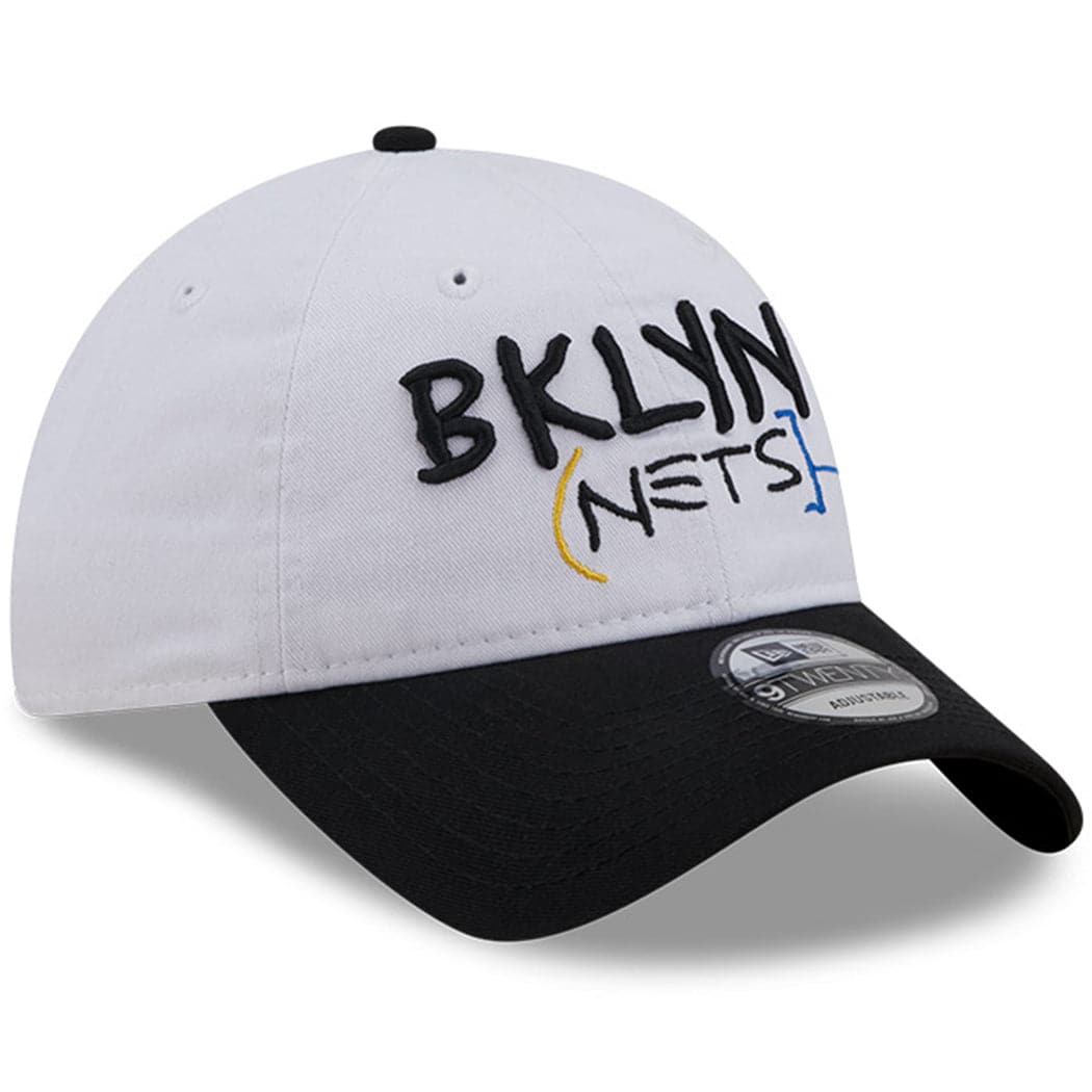New Era Caps Brooklyn Nets New Era NBA 22-23 City Edition 9TWENTY Strapback Hat - White