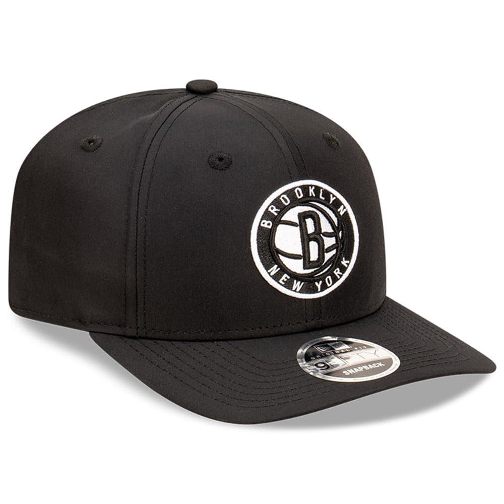New Era Caps Adjustable M/L Brooklyn Nets New Era NBA Team Prolite 9FIFTY OF Pre-Curved Snapback Hat - Black