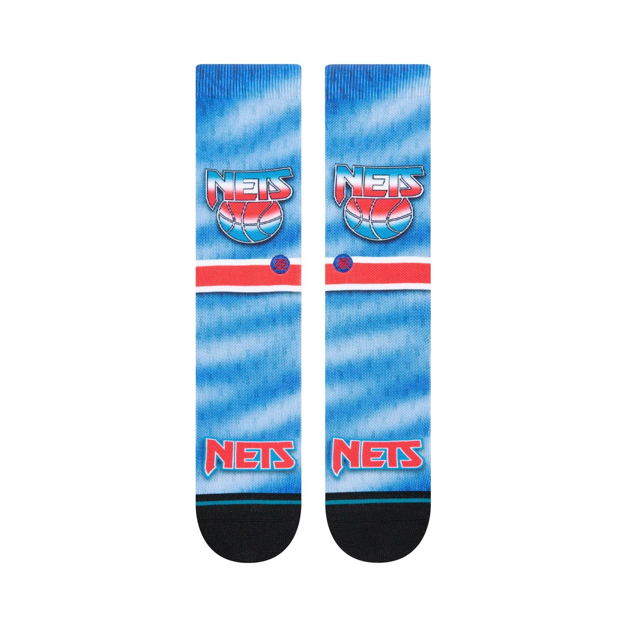 Stance Socks Large (9-12 US) Brooklyn Nets Stance NBA HWC Logo Fader Crew Socks - Blue
