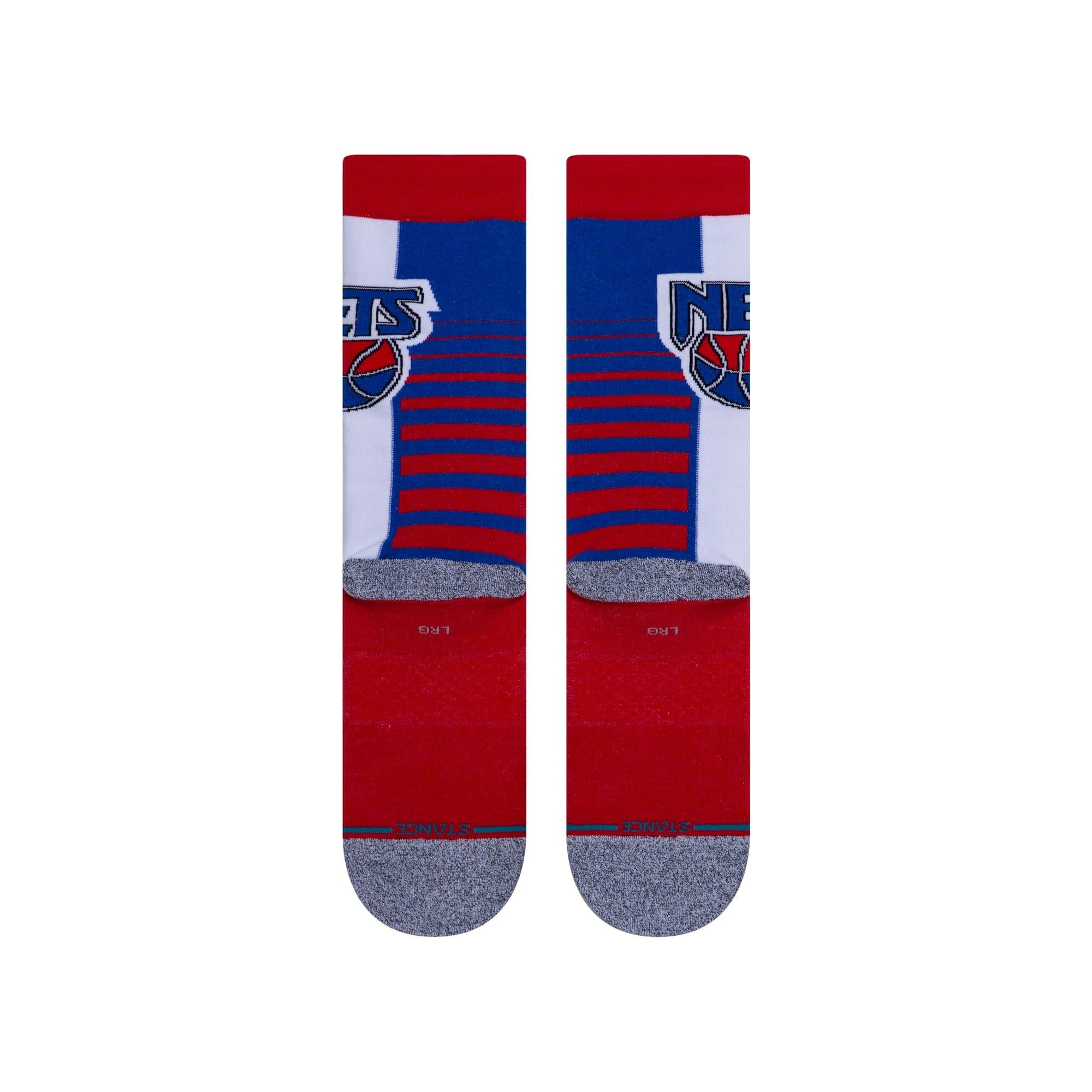 Stance Socks Brooklyn Nets Stance NBA HWC Retro Gradient Crew Socks - Red/White